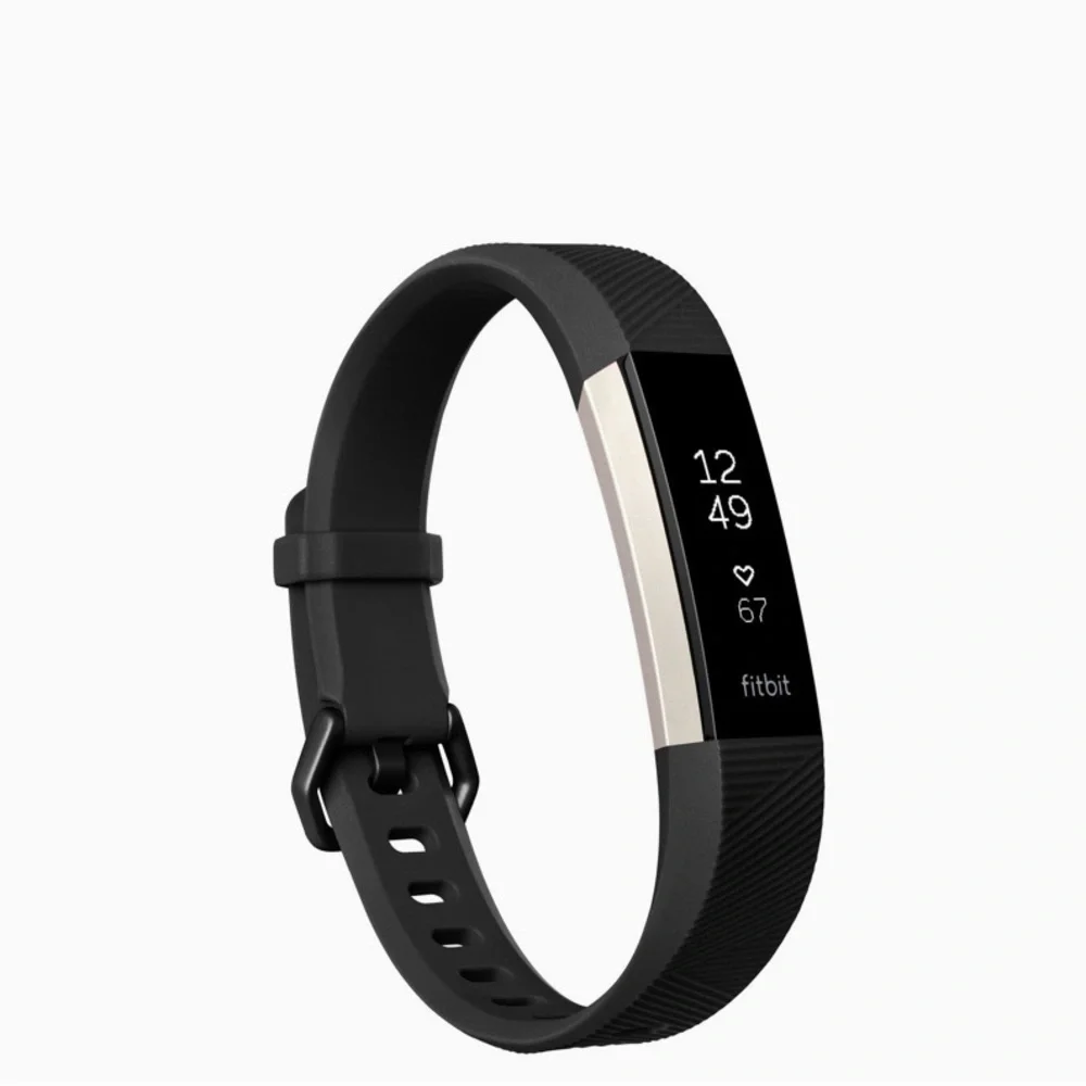 Fitbit Black Fitness Wristband S-L, includes multiple bands.